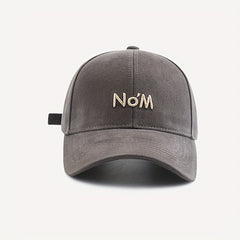 No'M Embroidery Baseball Cap Solid Couple Dad Hats Unisex Sun Hats