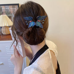 Double Butterfly Hair Tie Magic Twist Hair Band