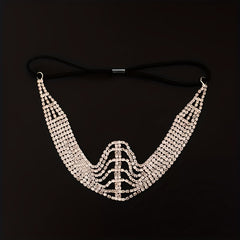 Rhinestone Head Chain Bridal Headband Crystal Hair Band Wedding Headpiece