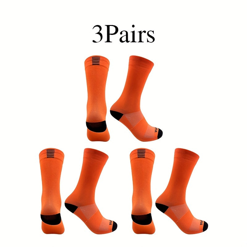 3 pairs Sport Socks Racing Cycling Socks For Men And Women
