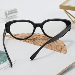 Anti Blue Light Oval Frame Glasses Cat Eye Eyewear