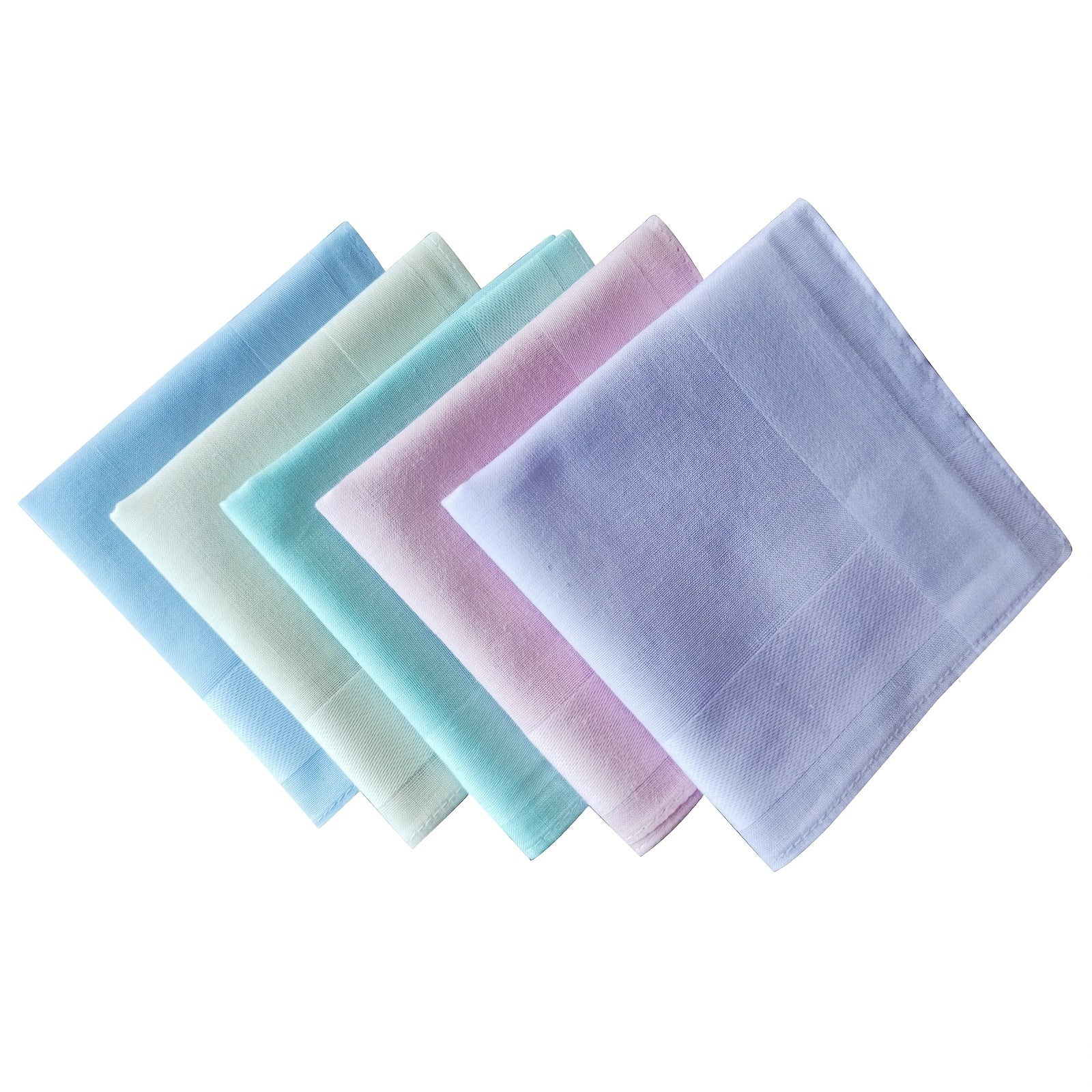 5pcs Solid Handkerchief Candy Decorative Lightweight Hankies