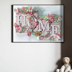 5D HOME Pattern Diamond Painting Set 29 97x39 88 Cm
