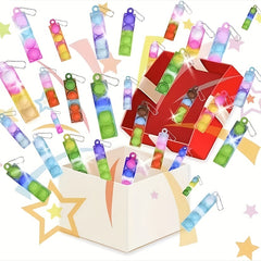 30pcs Mini Pop Keychain Fidget Toys for Stress Relief