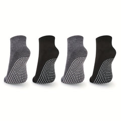 Non Slip Grip Yoga Socks - Anti Skid Grip Socks - Home Workout Socks