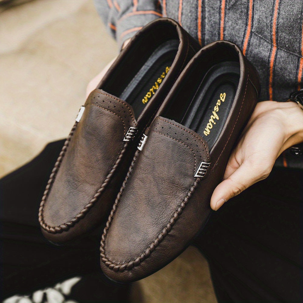 Men's Slip-On Loafers Wear Resistant Casual Shoes