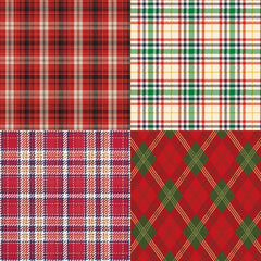 Festive Plaid Pattern Paper for DIY Crafts