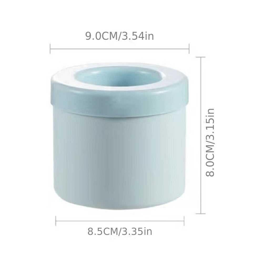 Portable Silicone Ice Cube Maker with Lid for Wine Beer Whiskey