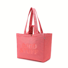 Letter Pattern Tote Bag Solid Shoulder Bag