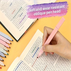 Morandi Highlighter Pen Set 10 Colors Soft Tip Bulk Pack