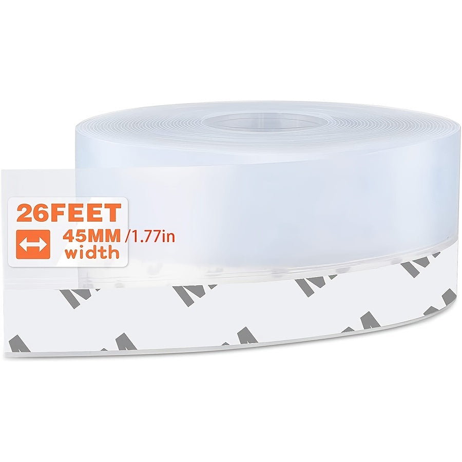 26ft Transparent Silicone Seal Strip - Weather Stripping for Doors and Windows