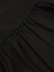  Solid Button Up Long Sleeve Shirt Dress