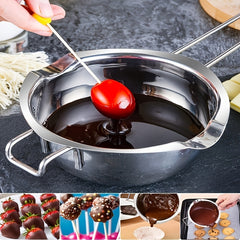 Stainless Steel Double Wall Steamer - 400ml - Heat Resistant Handle