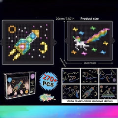 DIY Light Bead Puzzle Painting Toy Christmas Gift