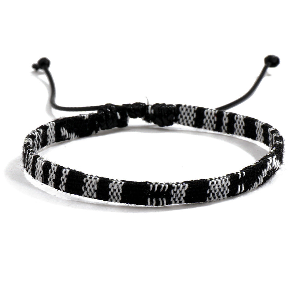 Colorful Bohemian Linen Woven Friendship Bracelet