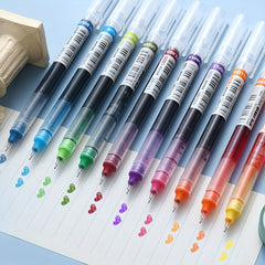 10 Quick Drying Neutral Ballpoint Pens 0.5mm Carbon Pens