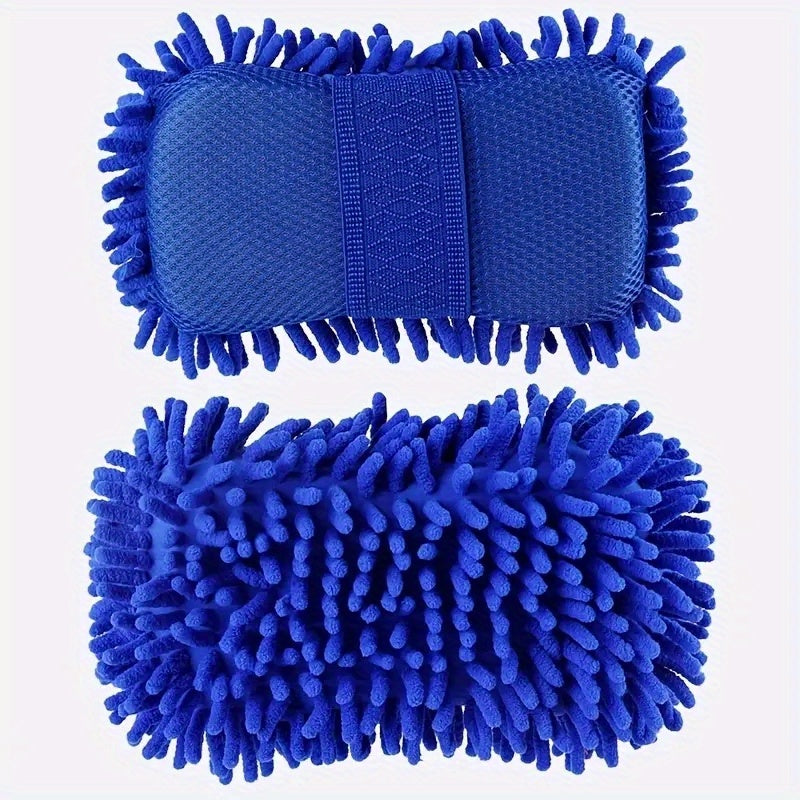 Soft Coral Velvet Car Wash Sponge Detail Cleaning Brush
