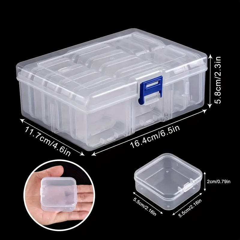 Plastic Storage Box 14 20 28 42 Grids Bead Storage Case