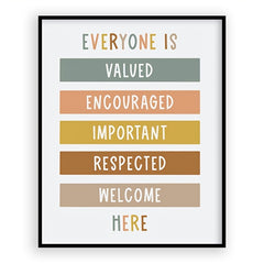 Boho Classroom Decor 8x10in Poster Digital Print