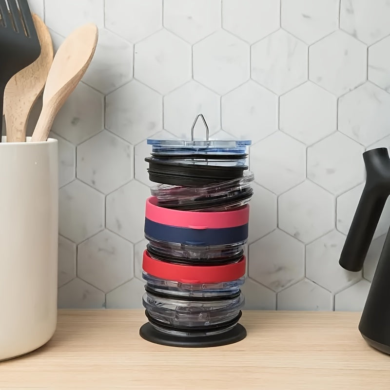 1pc Lid Storage Rack Space Saving Vertical Lid Organizer Cup Accessories
