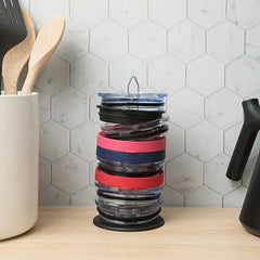 1pc Lid Storage Rack Space Saving Vertical Lid Organizer Cup Accessories