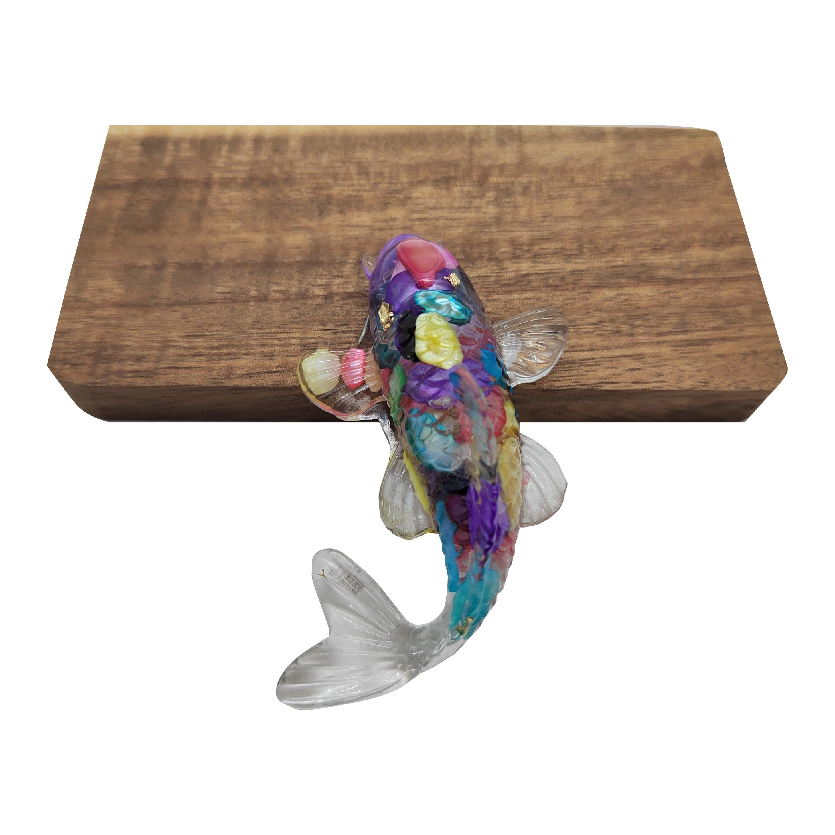 Crystal Stone Gravel Goldfish Shape Small Jewelry Gift