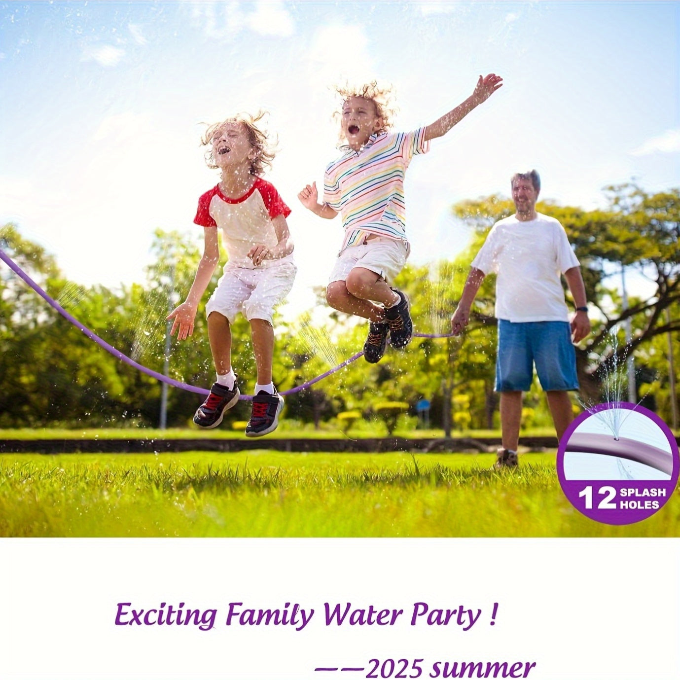 Kids' Outdoor Water Play Sprinkler Garden Hose Attachment