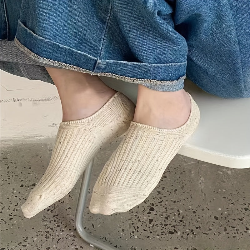 7 Pairs Polka Dot Ankle Socks Women's Stockings