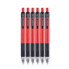 6Pcs 0.7mm Ballpoint Pen Roller Ball Ink Office School Supplies Stationery