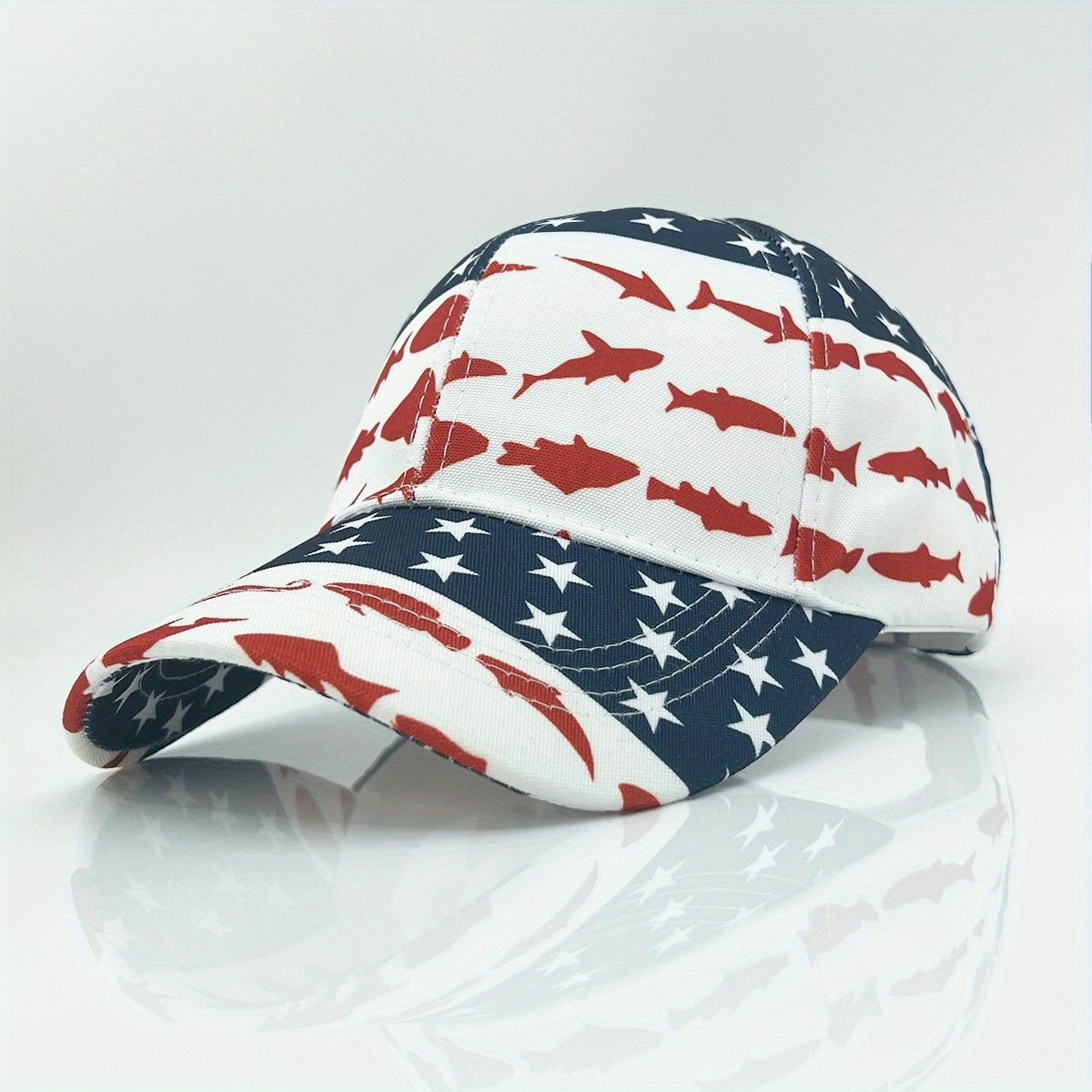 Unisex Personality Printed Baseball Cap Adjustable Sunshade Hat