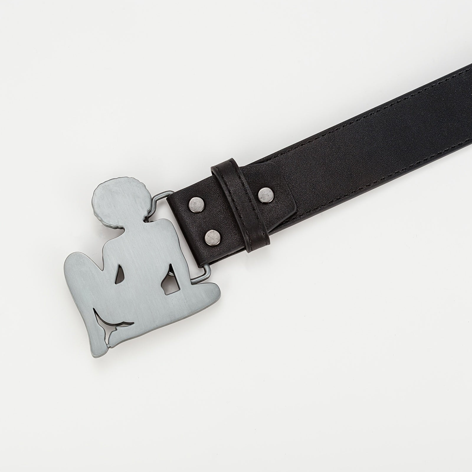  Punk Belt Stylish Character Buckle PU Belt