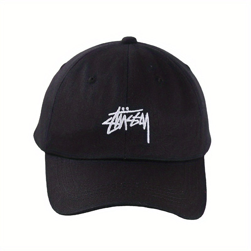 Letter Embroidery Baseball Cap Solid Couple Sports Hat Adjustable Dad Hats