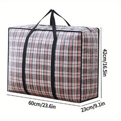 Large Capacity Striped Duffle Bag Dustproof Storage Bag