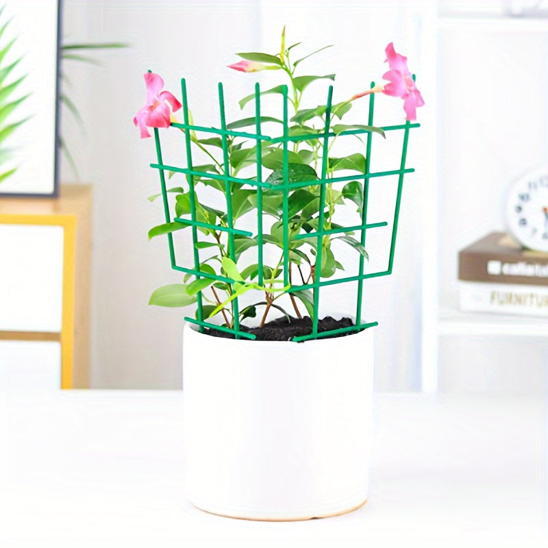 1pc Green Plastic Plant Support Frame for Garden Climbing Vines
