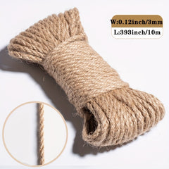 Jute Twine Cord For DIY Handwork Wedding Decor