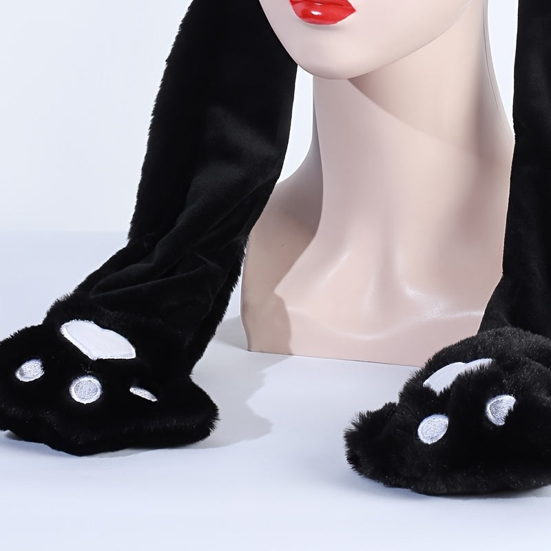 Cartoon Panda Hat With Moving Ears for Costume Party
