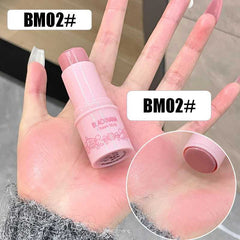 Peach Creamy Blush Stick Velvet Matte Pink Cheek Makeup