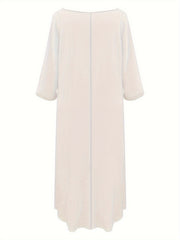  Women's Floral Embroidered Maxi Dress