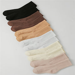 12 Pairs Soft Comfy Mid Tube Women's Socks Stockings