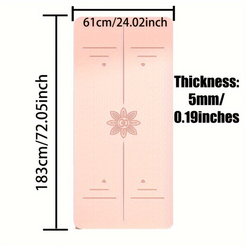 Non slip TPE Yoga Pilates Training Mat Home Fitness Accessories