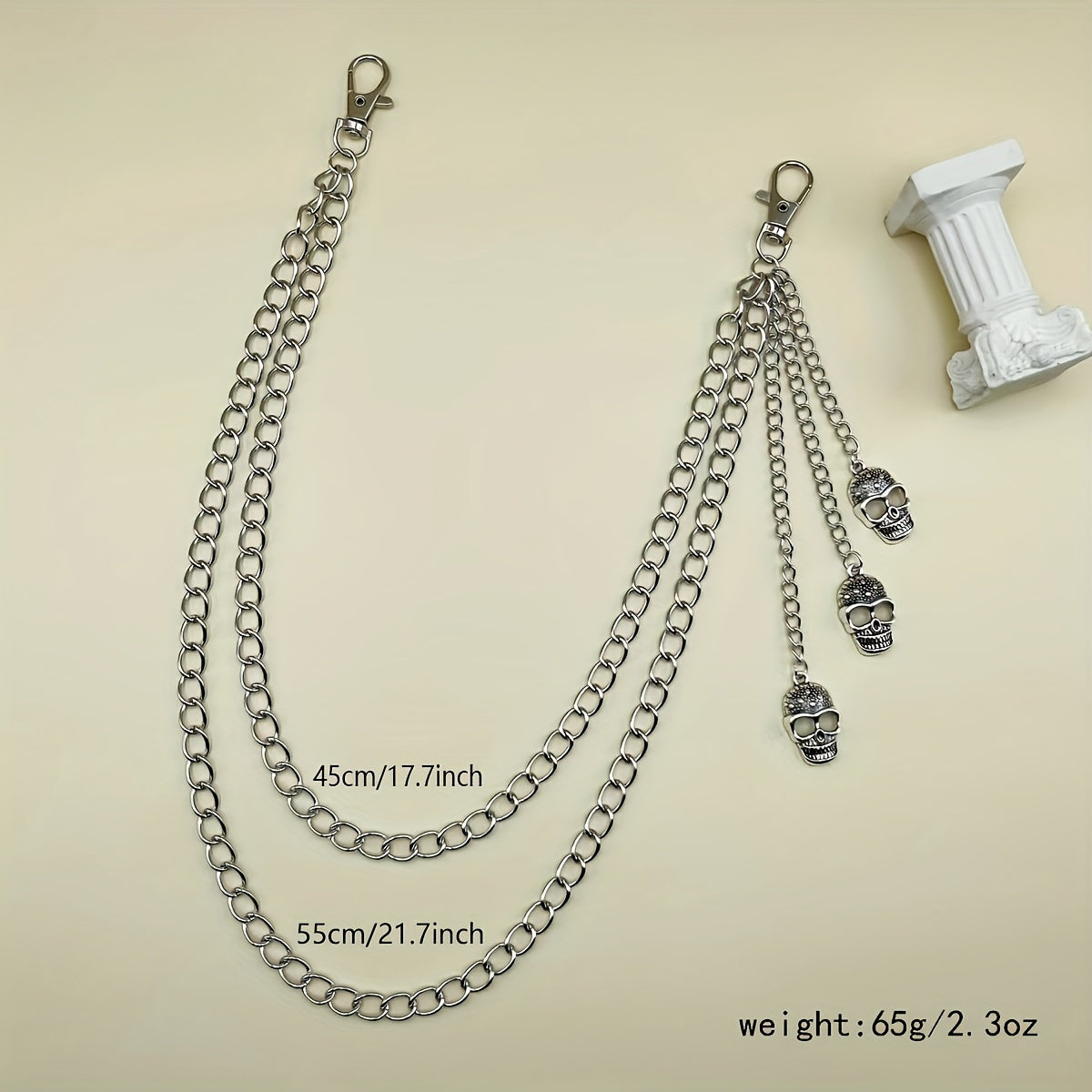 Gothic Skull Metal Waist Chain Layer Pants Chain