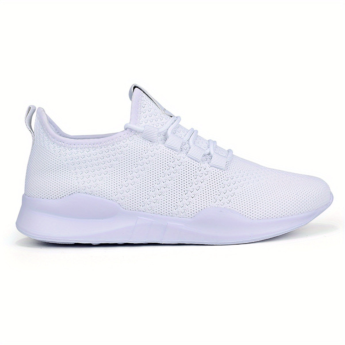 Men's Lightweight Knitted Running Shoes Breathable Sneakers One Size Bigger