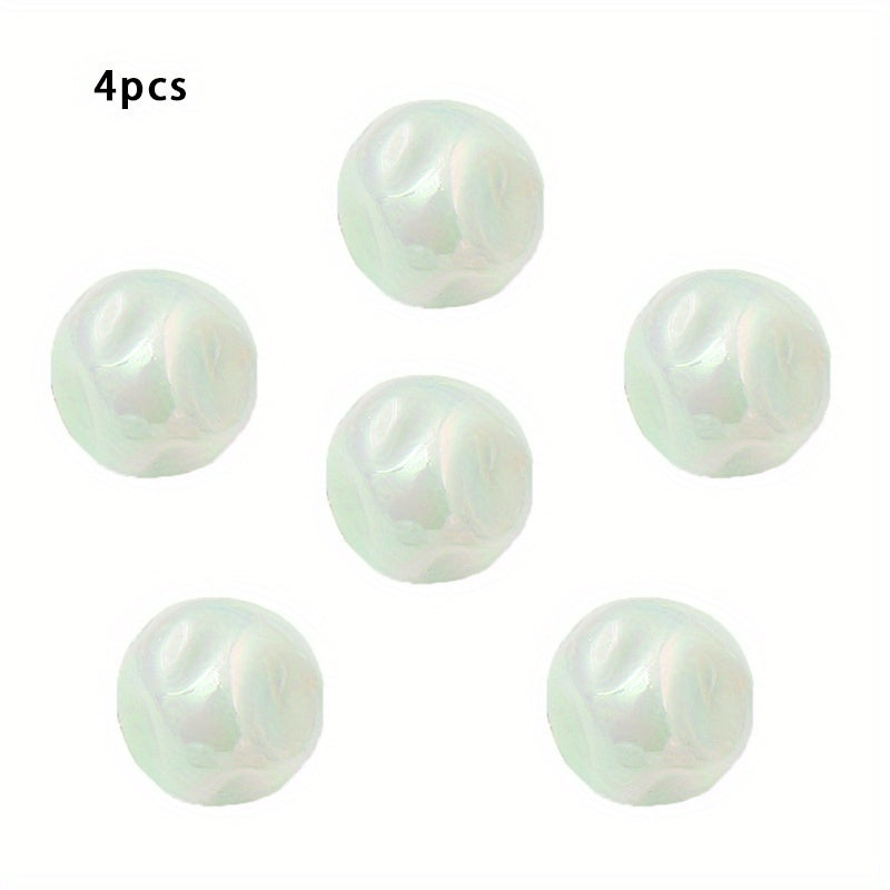 10pcs Acrylic Colorful Fig Pattern Beads Straight Hole DIY Mobile Chain