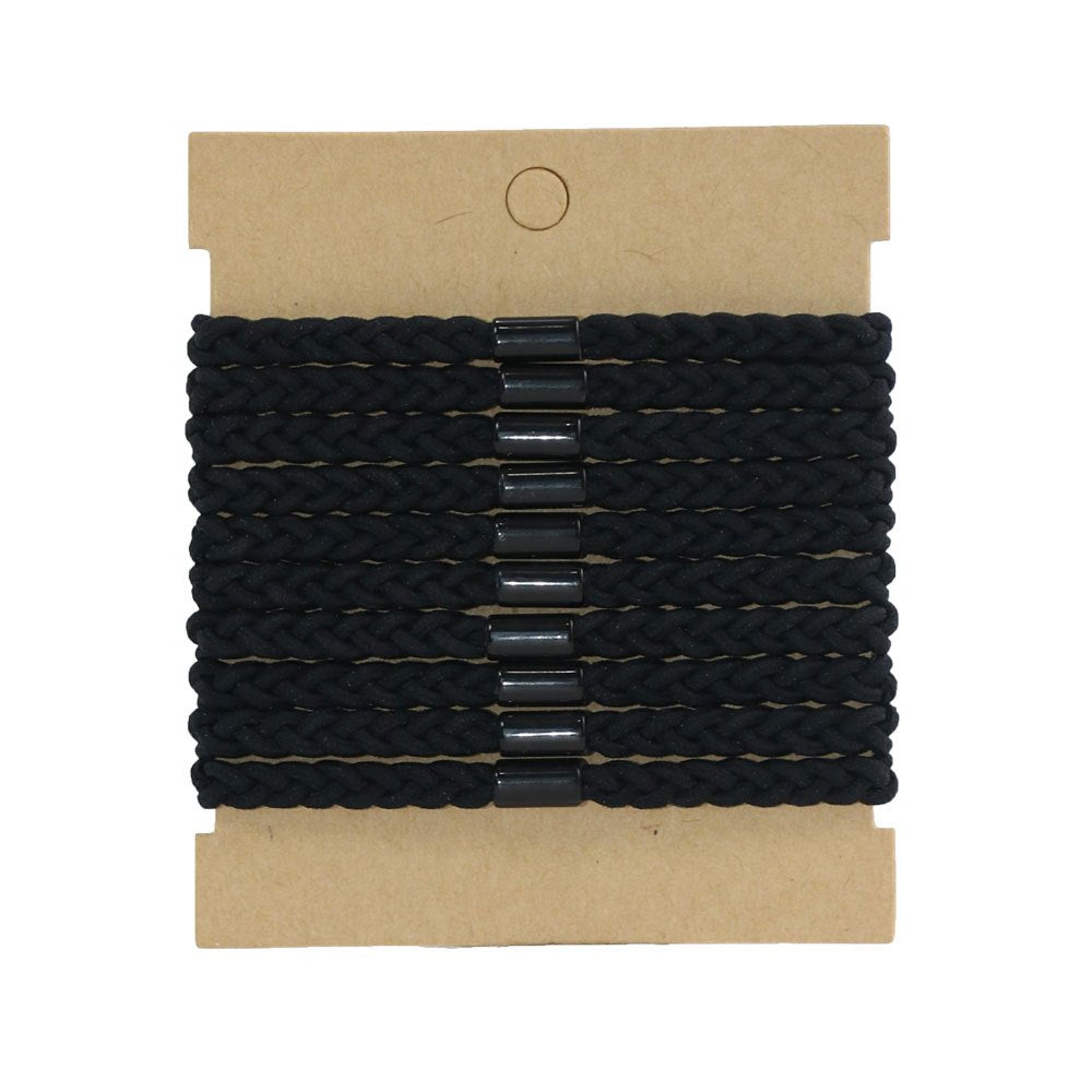 10pcs Twist Hair Tie High Elasticity Ponytail Holder Braided Hair Ring