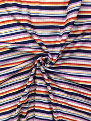  Striped Top Knot Front & Straight Leg Pant Set Co-ords