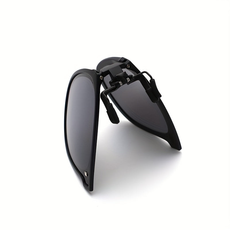 Men's Foldable Clip On Sunglasses with Case