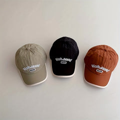 Kids Embroidered Baseball Cap, Quick Drying, Soft Top