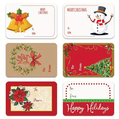 250pcs Christmas Holiday Shopping Self adhesive Sticker Sealing Sticker Label