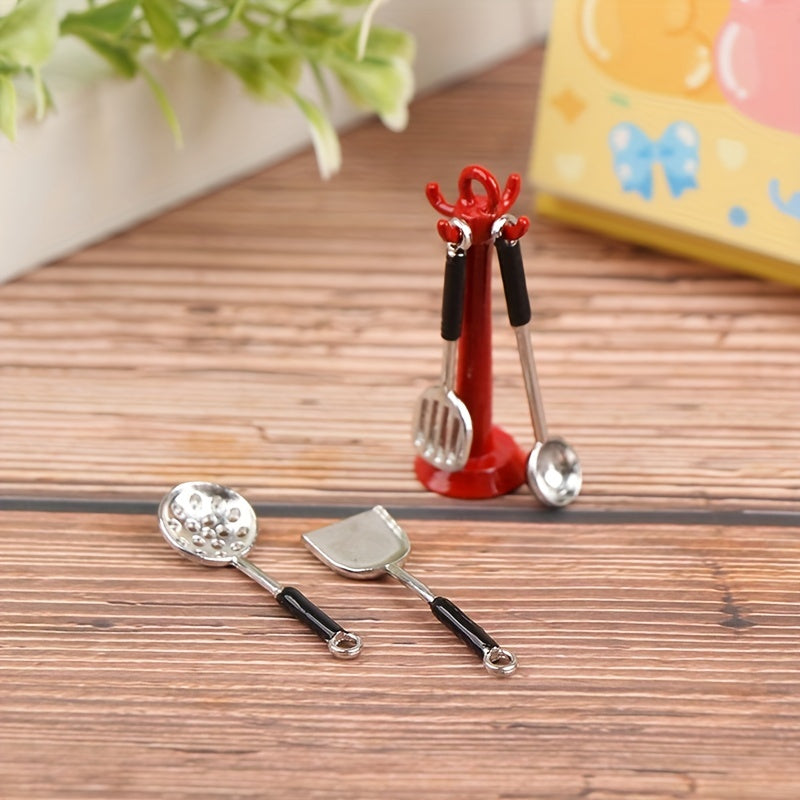 Dollhouse Kitchen Utensil Hanging Set