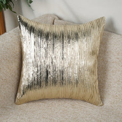 Golden Throw Pillowcase for Living Room Sofa Home Decor